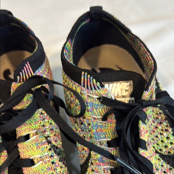 Nike 2012 Flyknit Racer Multicolor 1.0 sz 8, Preowned,  Black Tongue VERY RARE - Picture 10 of 11